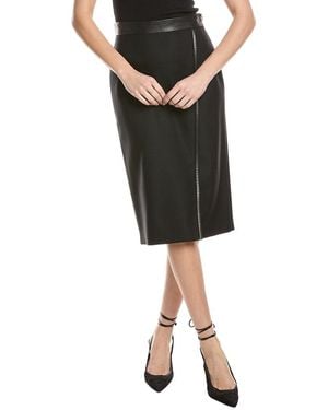 BOSS Vepuro Wool Pencil Skirt - Black