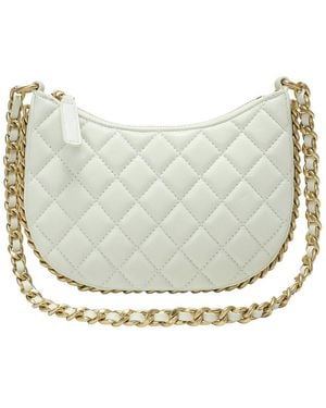 Tiffany & Fred Paris Tiffany And Fred Paris Quilted Leather Chain Shoulder Bag - Grey