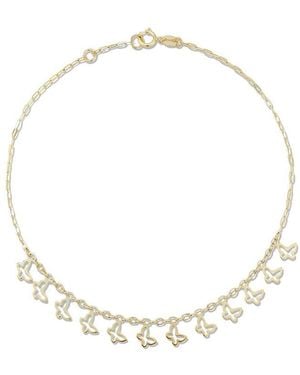 Ember Fine Jewelry 14k Butterfly Anklet - Natural