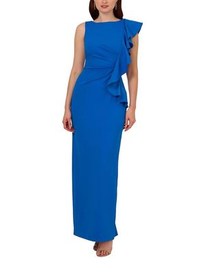 Adrianna Papell Soft Skirt Maxi Dress - Blue