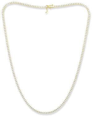 Diana M. Jewels 14K 7.40 Ct. Tw. Diamond Tennis Necklace - White