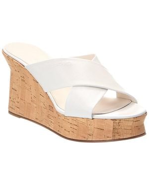 Ferragamo Ant 70 Leather Sandal - White