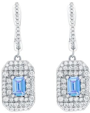 Suzy Levian CZ Jewelry Suzy Levian Cz Dangle Earrings - Blue