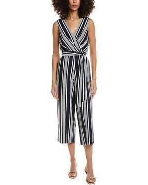 KARL LAGERFELD Stripe Jumpsuit - White