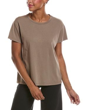 Velvet By Graham & Spencer Topanga Organic Jersey Top - Brown