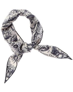 Dior Toile De Jouy Soleil Silk Scarf - Metallic