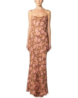 SAU LEE Gabi Dress - Brown