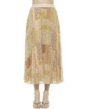 Alexia Admor Kesia Pleated Skirt - Natural