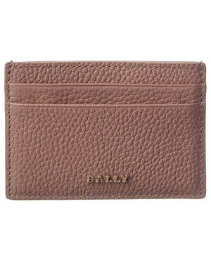 Bally Cynthia Leather Card Case - Brown