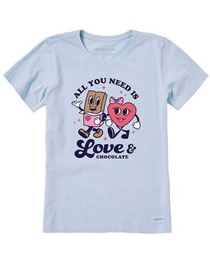 Life Is Good. Crusher T-Shirt - Blue