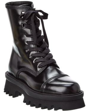 Ferragamo Kira Leather Boot - Black