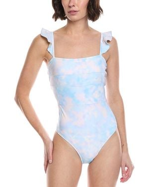 summersalt The Ruffle Oasis One-Piece - Blue