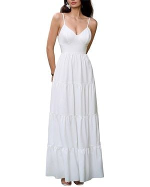 Amanda Royal Maxi Dress - White