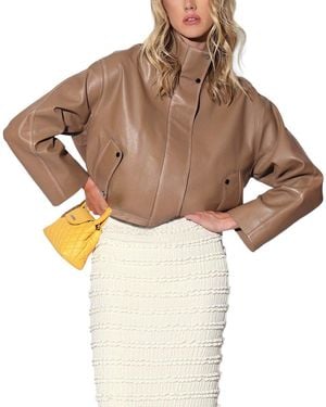 Walter Baker Roman Leather Jacket - Brown
