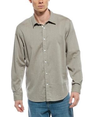 Rag & Bone Finch Zig Zag Dobby Shirt - Grey