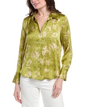 Vince Camuto Satin Blouse - Yellow