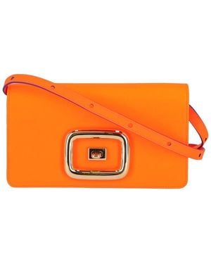 Roger Vivier Borsa Leather Shoulder Bag - Orange