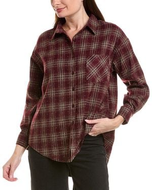 ANNA KAY Jane Plaid Blouse - Brown