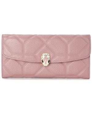Tiffany & Fred Paris Quilted Leather Wallet - Pink