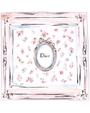 Dior Silk Scarf - White