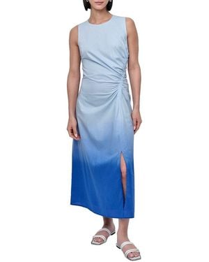 DKNY Printed Dip Dye Midi Dress - Blue