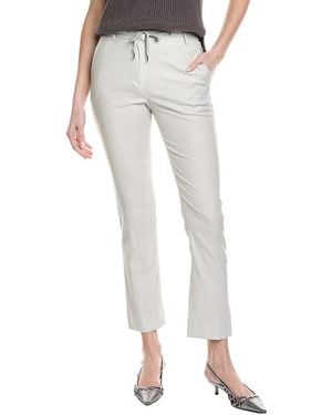 Eleventy Drawstring Wool-Blend Pant - Multicolour
