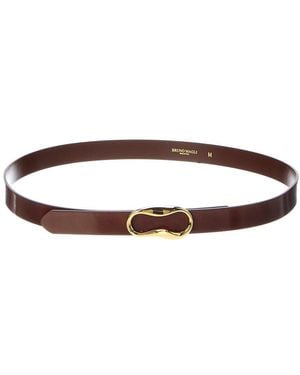 Bruno Magli Viviana Leather Belt - Brown