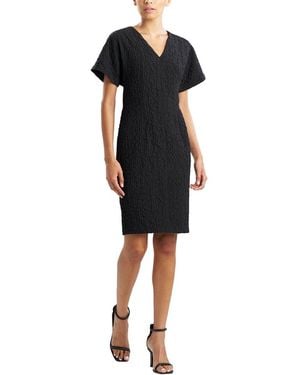 Natori Crinkle Dolman Sleeve Dress - Black