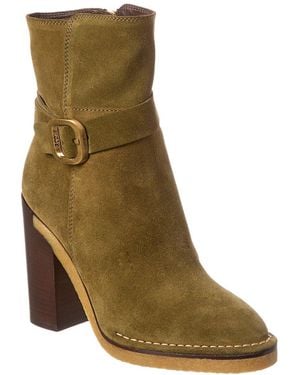 Tod's Suede Bootie - Green
