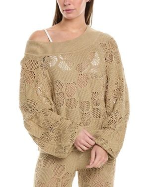 WeWoreWhat Crochet Sweater - Natural