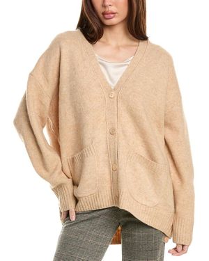 LaBiz Wool-Blend Cardigan - Natural