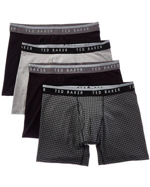 Ted Baker 4Pk Boxer Brief - Black