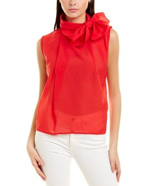Gracia Organza Top - Red