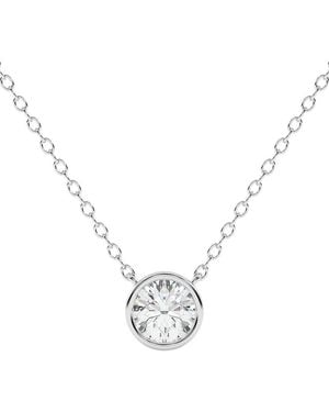 Lab Grown Diamonds 14K 0.25 Ct. Tw. Lab-Grown Diamond Necklace - Metallic