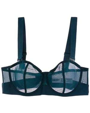 DKNY Sheers Convertible Unlined Bra - Blue