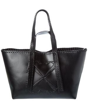 OFF WHITE Logo Tote バッグ OFF-WHITE Logo Tote PVC White in PVC with Silver-tone - US