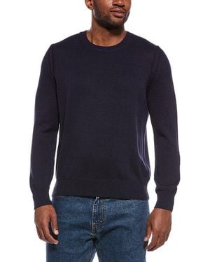 J.McLaughlin Rodrick Linen-Blend Crewneck Sweater - Blue