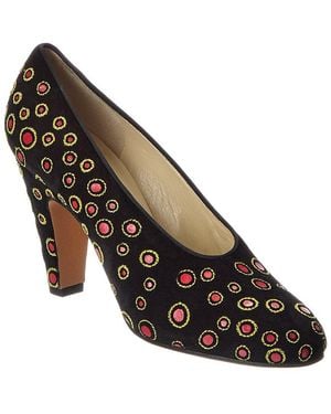 Ferragamo Ferragamo Archives 1930 Sparta Suede Pump - Black