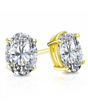 Suzy Levian CZ Jewelry Suzy Levian Silver Cz Studs - Blue