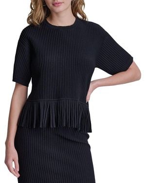 DKNY Fringe Jumper - Blue