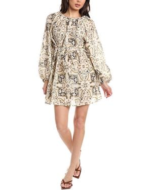 JLuxe Long Sleeve Mini Dress - Natural