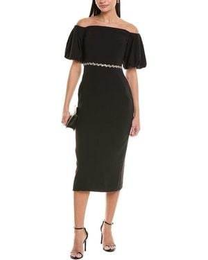 Shoshanna Gem Midi Dress - Black