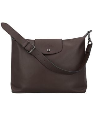 Longchamp Le Pliage Xtra Medium Leather Hobo - Brown