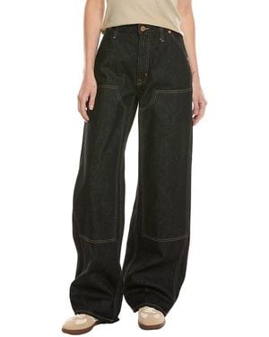 SLVRLAKE Denim Cassie Worker Pant Empty Sky Wide Leg Jean - Black