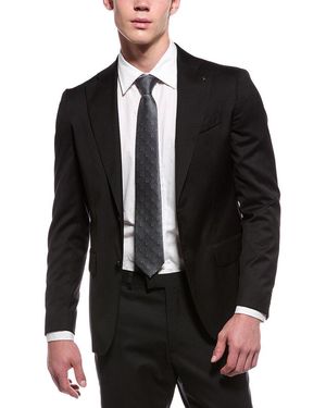 Corneliani Cc Collection Slim Fit Virgin Wool Blazer - Black