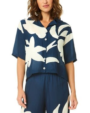 Cece Cabana Coverup Top - Blue