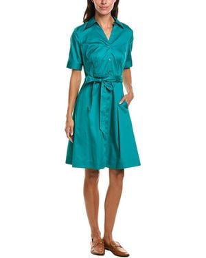 Brooks Brothers Midi Shirtdress - Blue