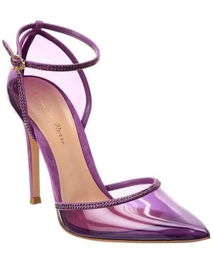 Gianvito Rossi Sabina Plexi Pump - Purple