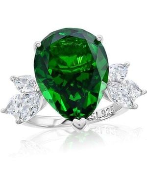 Suzy Levian CZ Jewelry Suzy Levian Gala Collection Cz Cocktail Ring - Green