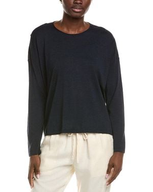 Eileen Fisher Crewneck Wool Jumper - Black